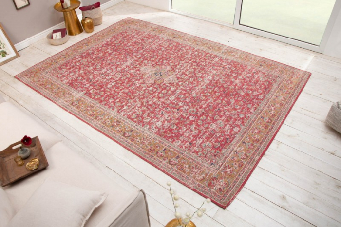Covor oriental din bumbac OLD MARRAKESH XXL 350x240 cm, rosu  [2]
