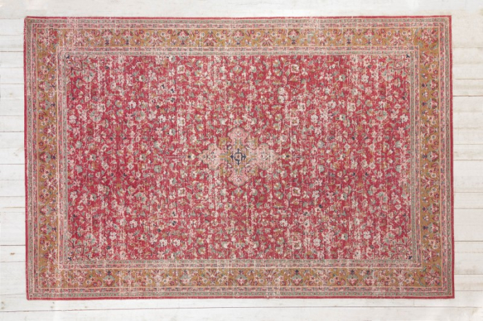Covor oriental din bumbac OLD MARRAKESH XXL 350x240 cm, rosu  [3]