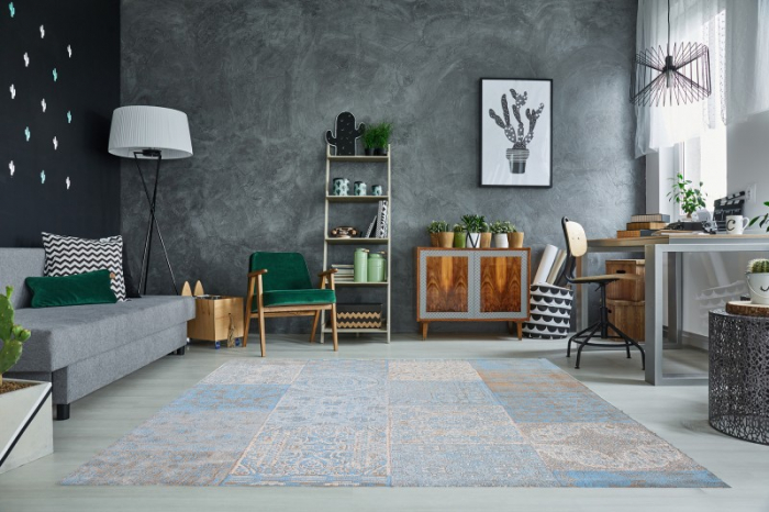 Covor oriental  MARRAKESH 240x160 cm din bumbac, albastru  [2]