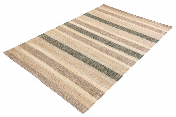 Covor tesut manual in dungi INKA 230x160 cm, bej/maro  [4]