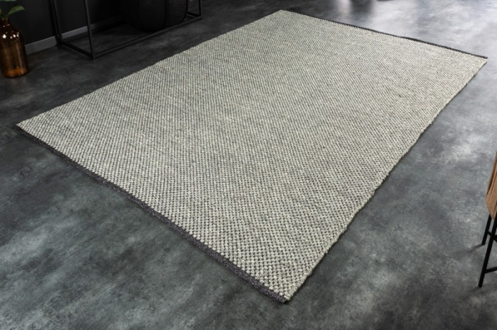 Covor tesut manual PURE 230x160 cm, gri deschis [2]