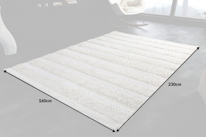 Covor țesut manual WOOL CLOUD 230x160 cm  [5]