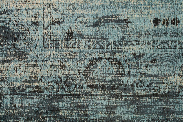 Covor vintage din bumbac OLD MARRAKECH 240x160 cm, albastru antic  [5]