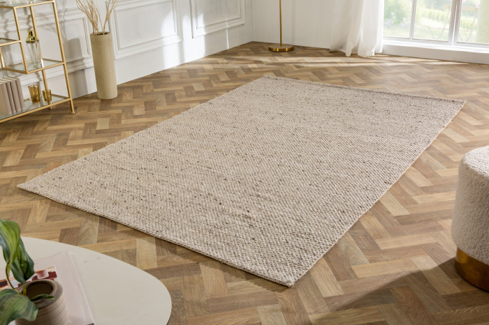 Covor WOOL 160x240cm gri argintiu [6]
