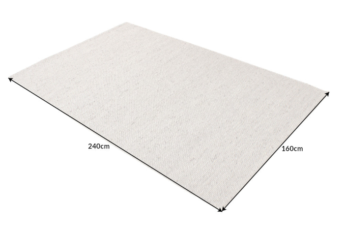 Covor WOOL 160x240cm gri argintiu [9]