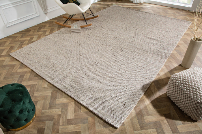 Covor WOOL 350x240cm gri argintiu [4]
