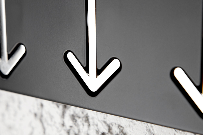 Cuier de perete ARROW 3s negru [7]