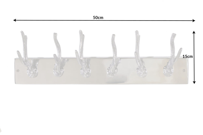 Cuier de perete DEER 50 cm aluminiu auriu [9]