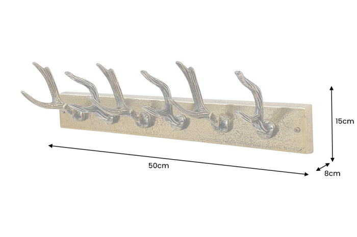 Cuier de perete DEER 50 cm metal alamă [4]