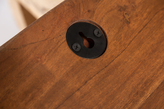 Cuier de perete MAMMUT 80 cm din lemn de salcâm, finisaj miere [9]