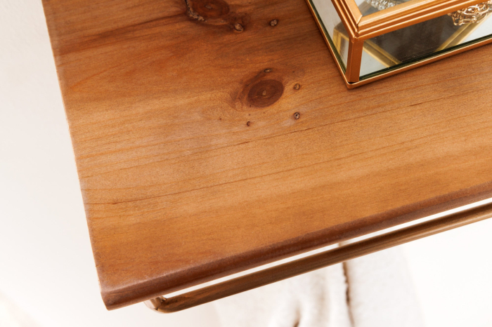 Cuier HERITAGE 80 cm din fier și lemn de pin natural [8]