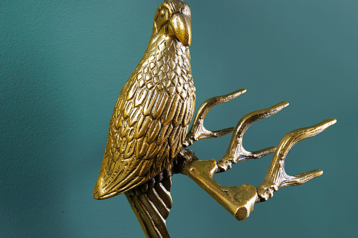 Cuier WILDLIFE BIRDS 45 cm, set de 2, efect de ciocan, auriu antic [6]