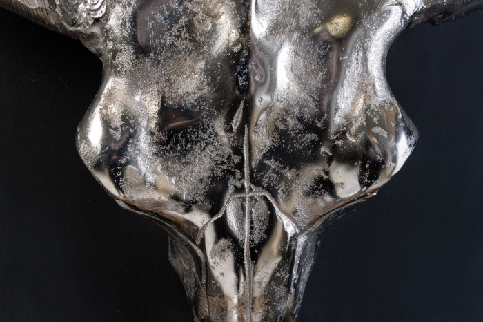 Decorațiune de perete craniu MATADOR argintiu [6]