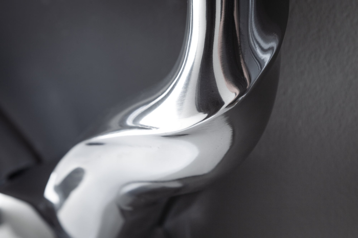 Decorațiune de perete cu coarne STYLE ROCKS aluminiu argintiu [6]