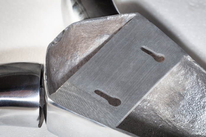 Decorațiune de perete cu coarne STYLE ROCKS aluminiu argintiu [7]