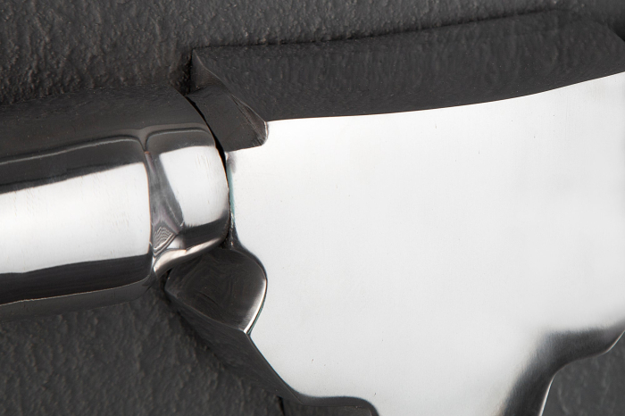 Decorațiune de perete cu cuier BULL 100 cm, aluminiu argintiu [8]