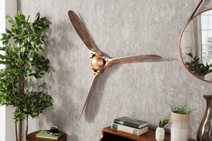 Decorațiune de perete elice SCREW 97 cm cupru marmorat [5]