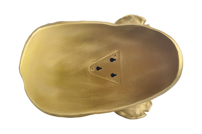 Decorațiune de perete RHINO 40 cm, realizată manual, aurie [6]