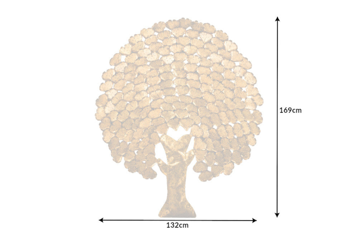 Decorațiune de perete TREE OF LIFE 170 cm auriu [10]