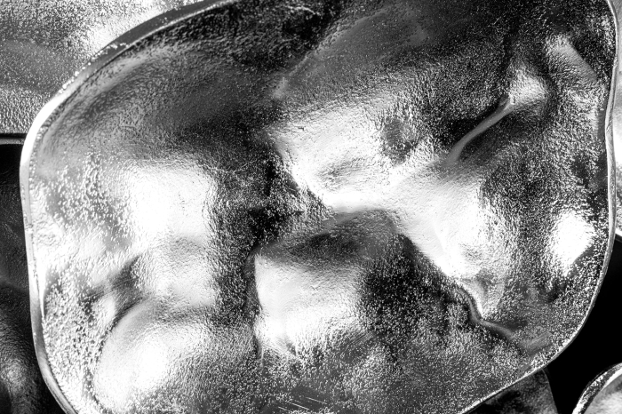 Decorațiune de perete VARIATION 100 cm argintiu, realizată manual [6]