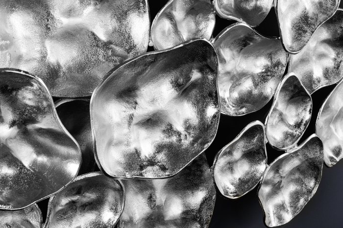 Decorațiune de perete VARIATION 100 cm argintiu, realizată manual [9]