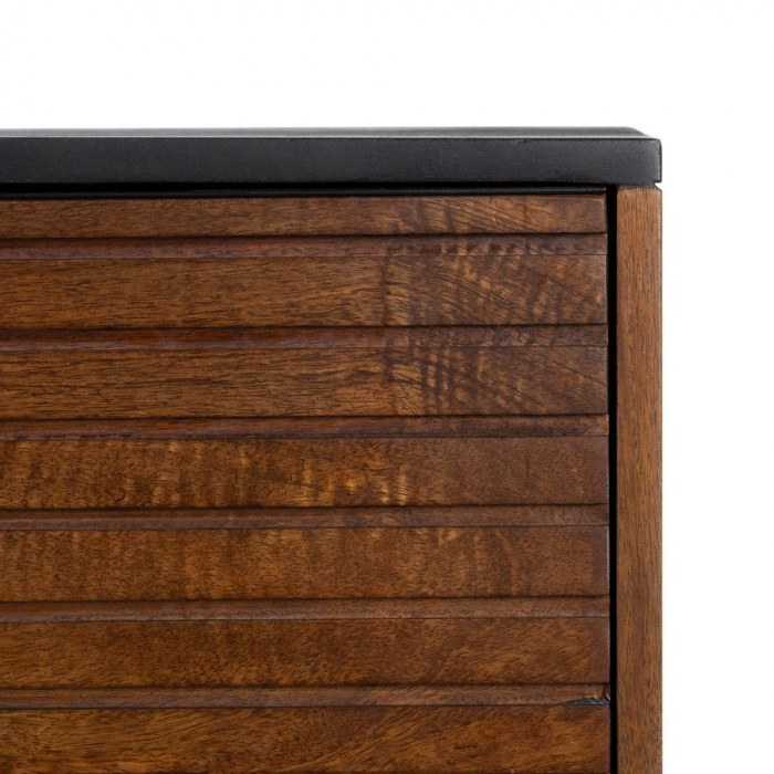 Dulap Abner din lemn de mango maro/negru 100 X 40 X 140 CM [6]