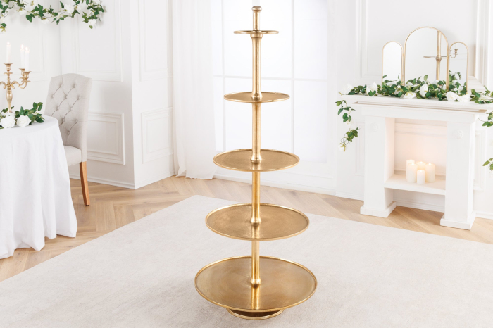 Etagere ABSTRACT 150 cm 5 tăvi auriu [4]