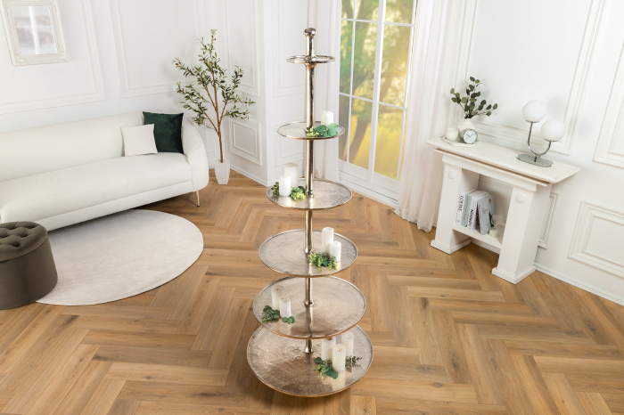 Etagere ABSTRACT 180 cm 6 tăvi argintiu [4]