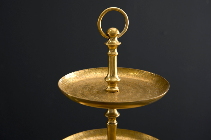 Etagere ORIENT 50 cm, 3 tăvi, auriu [5]