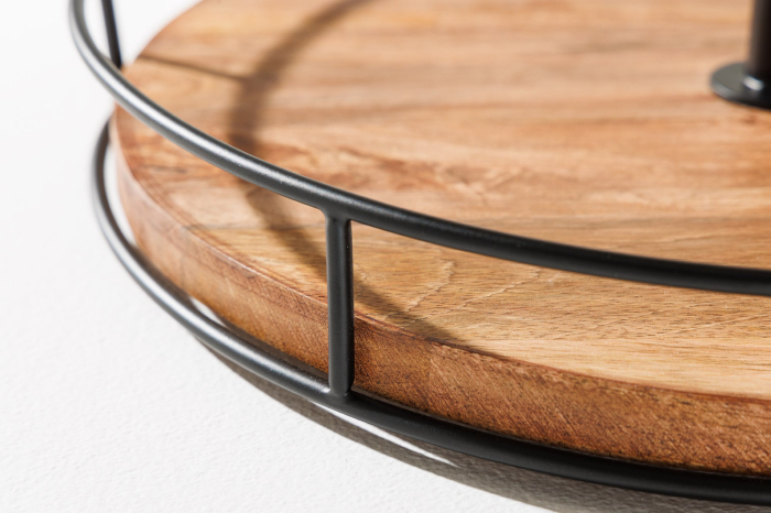 Etagere PURE NATURE 38 cm, 2 tăvi, lemn de mango [8]