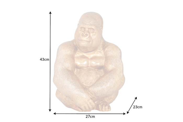 Figurină KONG gorilă aurie de 40 cm [10]