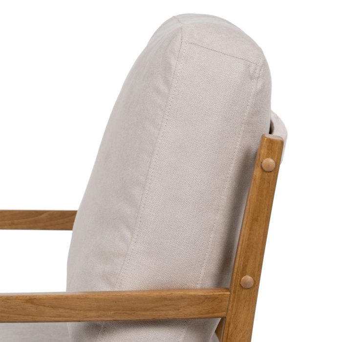 Fotoliu alb - lemn natural - mdf 65 x 71 x 88 cm [8]