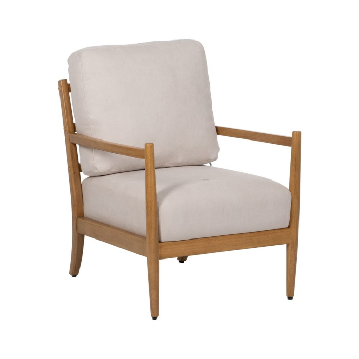 Fotoliu alb - lemn natural - mdf 65 x 71 x 88 cm [3]