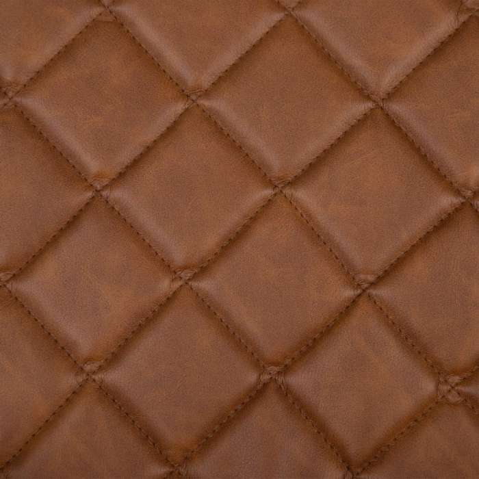 Fotoliu Retro cu tapițerie din piele 61 X 70 X 85 CM, maro deschis [9]