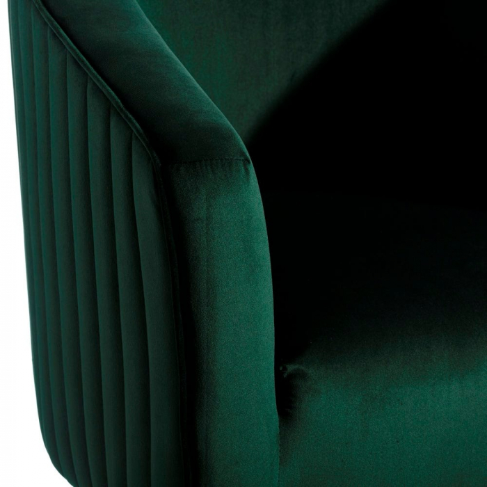 Fotoliu Dino din catifea și lemn de pin 72 X 62 X 77 CM, verde închis [5]