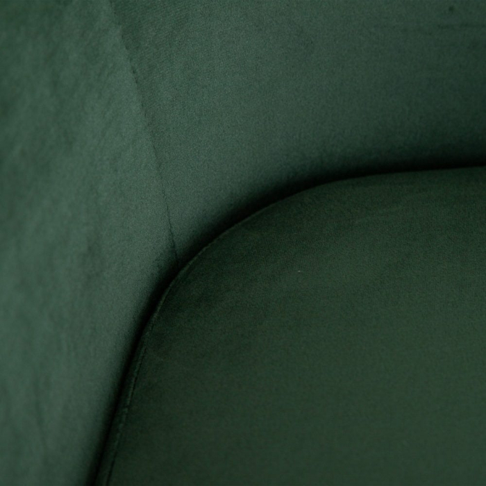 Fotoliu Krup cu tapițerie din catifea și din lemn de pin 73 X 79 X 87 CM, verde [8]
