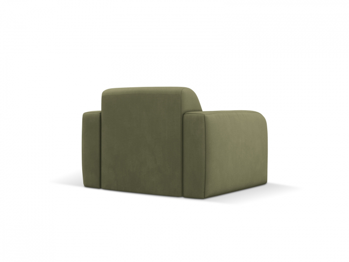 Fotoliu Molino cu tapiterie din tesatura structurala, verde deschis [3]