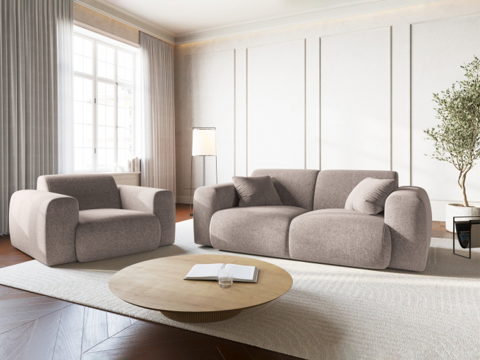 Fotoliu Nolio cu tapiterie din tesatura structurala [5]