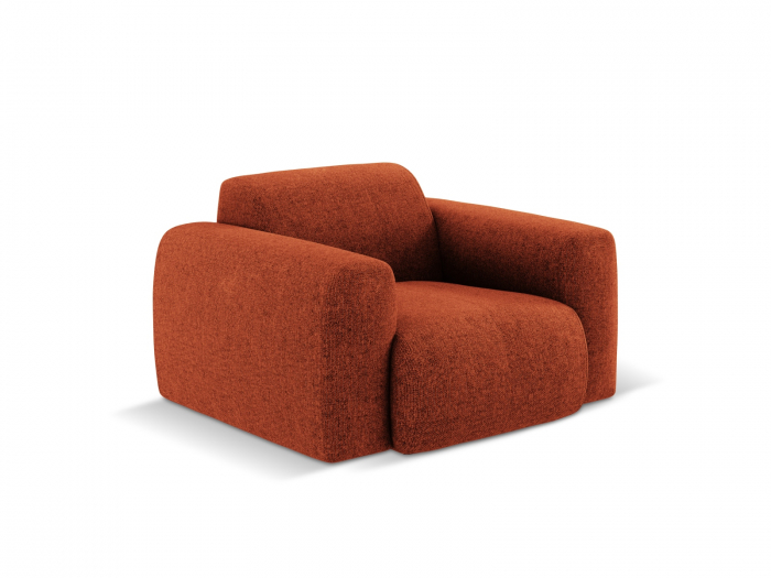 Fotoliu Nolio cu tapiterie din tesatura structurala [2]