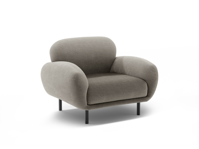 Fotoliu Poppy cu tapiterie boucle [2]