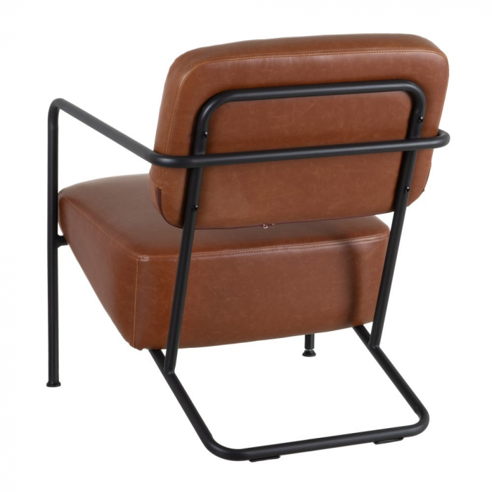Fotoliu Arms cu tapițerie din piele 57 X 76 X 76,50 CM, maro [4]