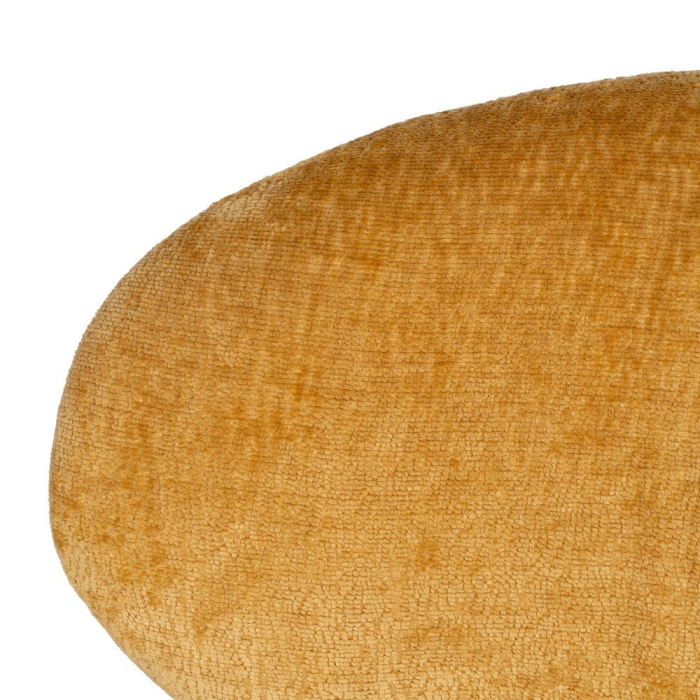 Fotoliu rotativ din țesătură de culoare mustar și metal 78 x 84,50 x 104,50 [8]