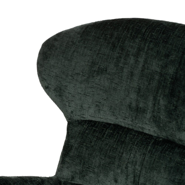 Fotoliu rotativ din țesătură verde și metal 78 x 84,50 x 104,50 cm [8]