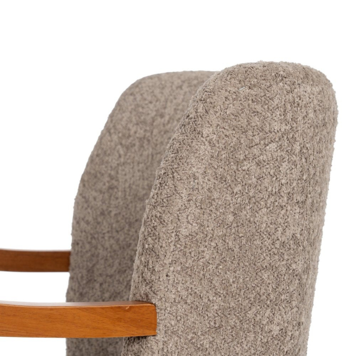 Fotoliu taupe old weave-wood decoration 56 x 56 x 78 cm [10]