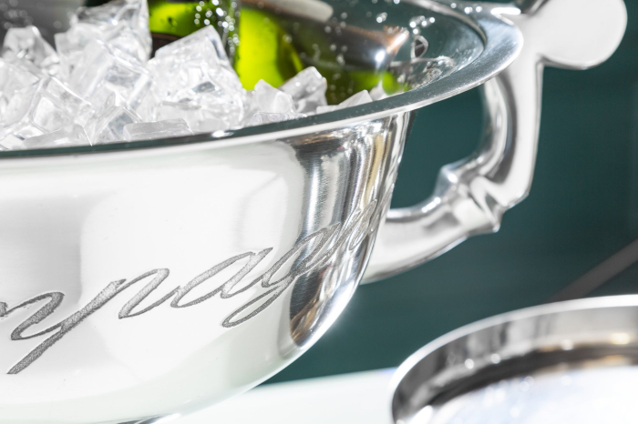 Găleată pentru șampanie CHAMPAGNE 40 cm aluminiu argintiu [5]