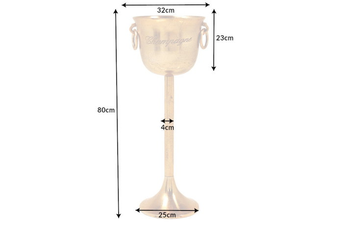 Găleată pentru șampanie CHAMPAGNE 80 cm auriu antic [8]