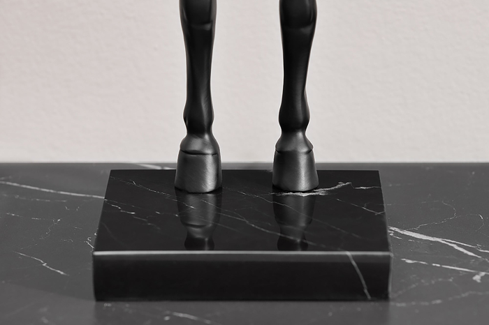 Lampă de masă BLACK BEAUTY 75cm neagra, sculptură cal  [9]