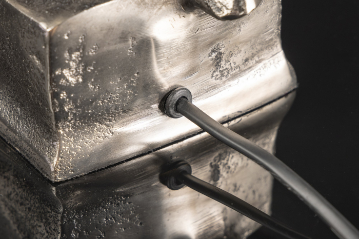 Lampă de masă CABALLO argintie fără abajur [9]