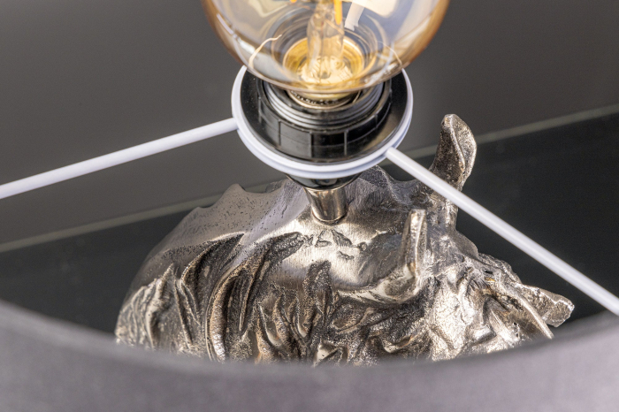 Lampă de masă CABALLO argintie fără abajur [10]