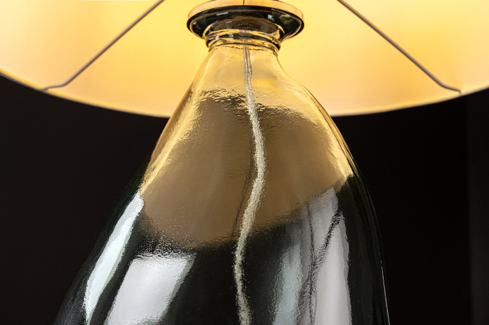 Lampă de masă CLASSIC 60cm din sticlă reciclată cu abajur alb  [9]